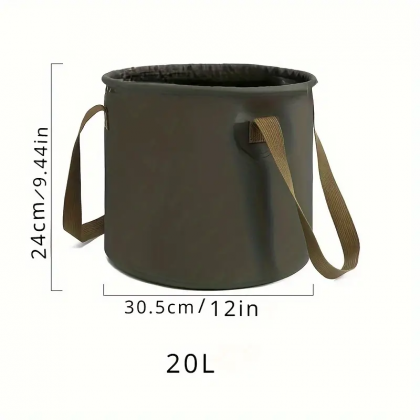 Outdoor Multifunctional Folding Bucket - Green